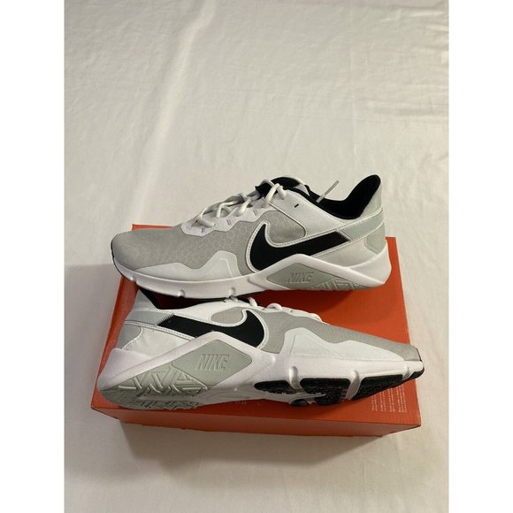 New Mens Size 12 White Black Nike Legend Essential 2 Training Shoes CQ9356 002 main image 10
